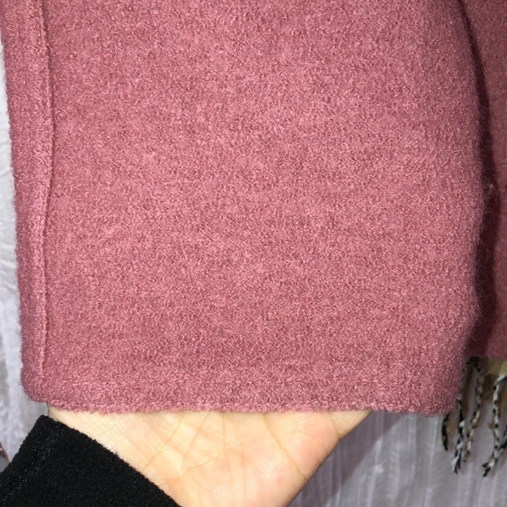 Alfred Dunner M Wool Overcoat Light Jacket in Raspberry Smoothie Pink - Picture 7 of 15